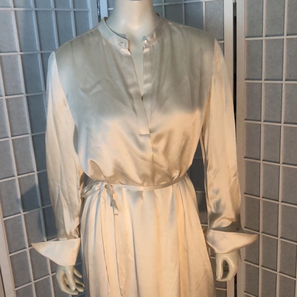 NWT Vince Cream Shirt Dress sz 6